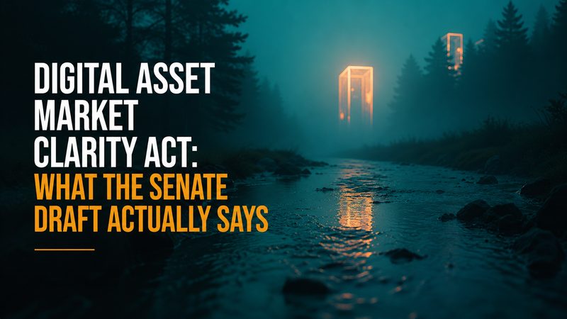 US Senate Draft Outlines How Crypto Tokens Will Be Classified and Regulated
